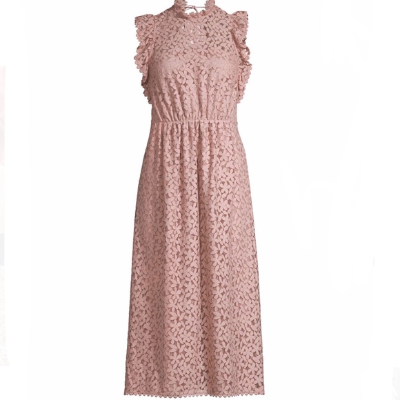 kate spade floral lace ruffle dress
